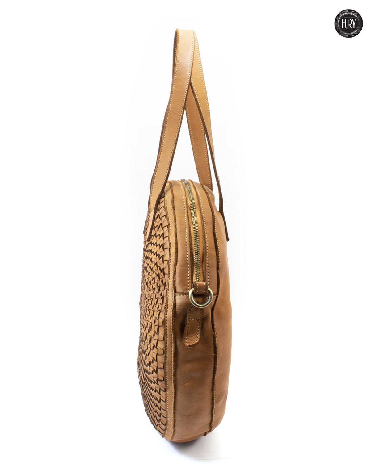 Borsa Aurora in pelle intrecciata