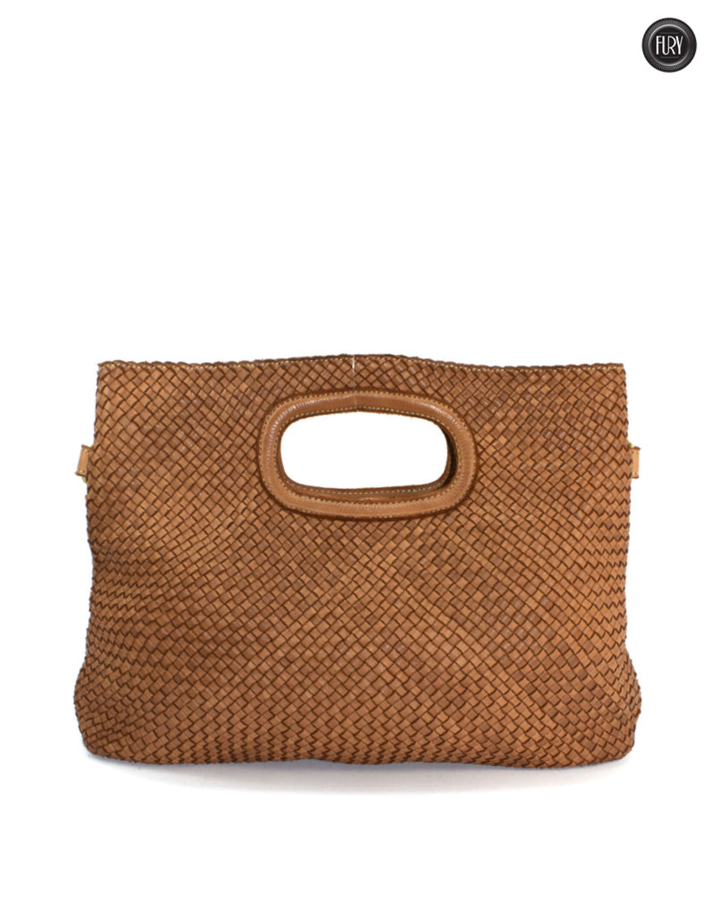 Borsa Artemisia in pelle intrecciata