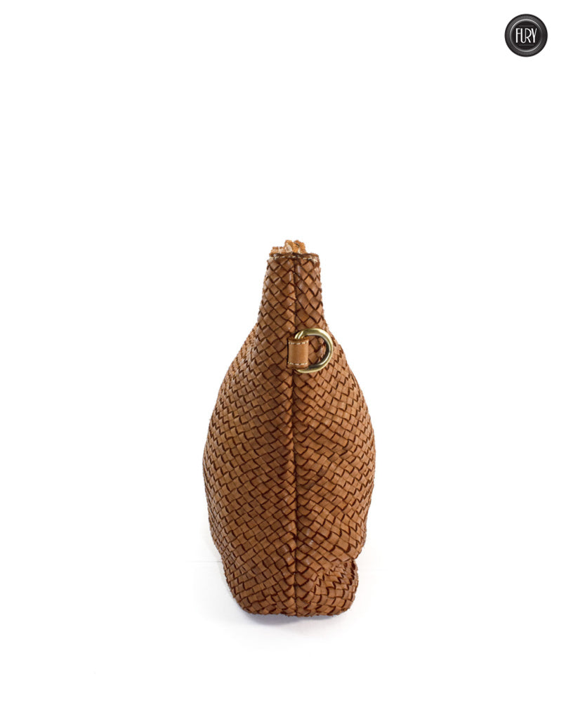 Borsa Artemisia in pelle intrecciata