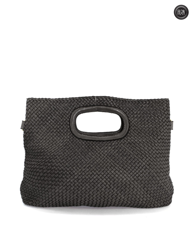 Borsa Artemisia in pelle intrecciata