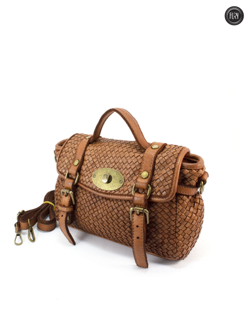 Borsetta Celia in pelle intrecciata