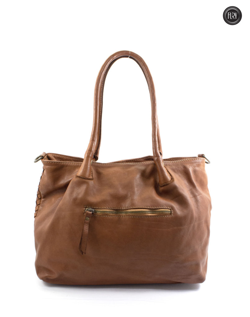 Borsa Caterina Riva in pelle intrecciata