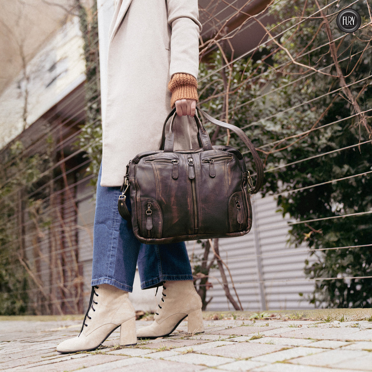 Borsa Heritage 49 in pelle - Edizione limitata