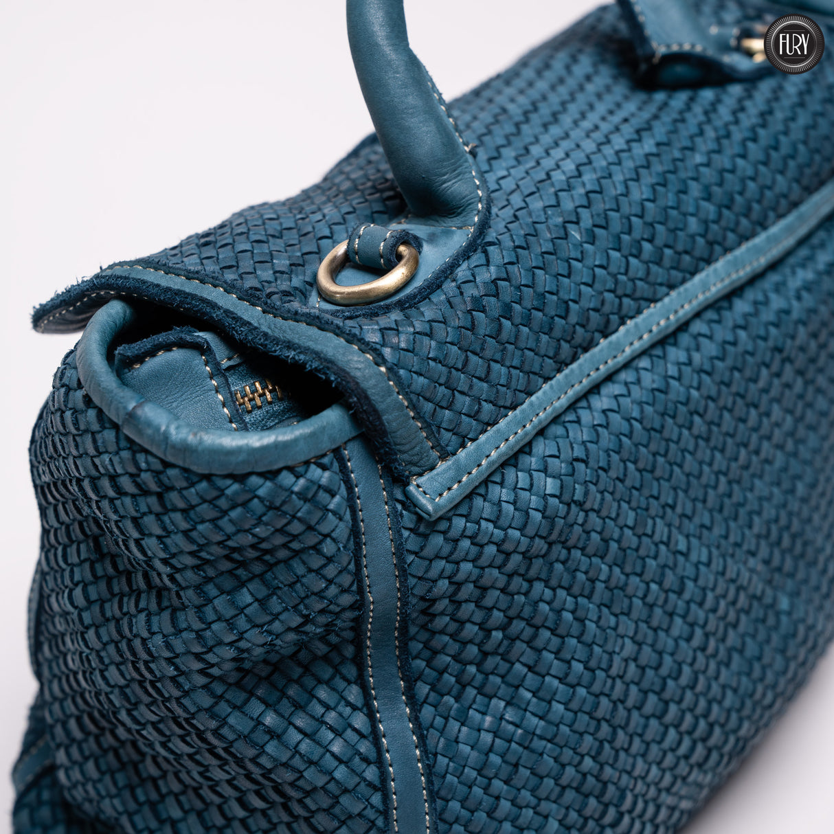 Borsa Camilla in pelle intrecciata