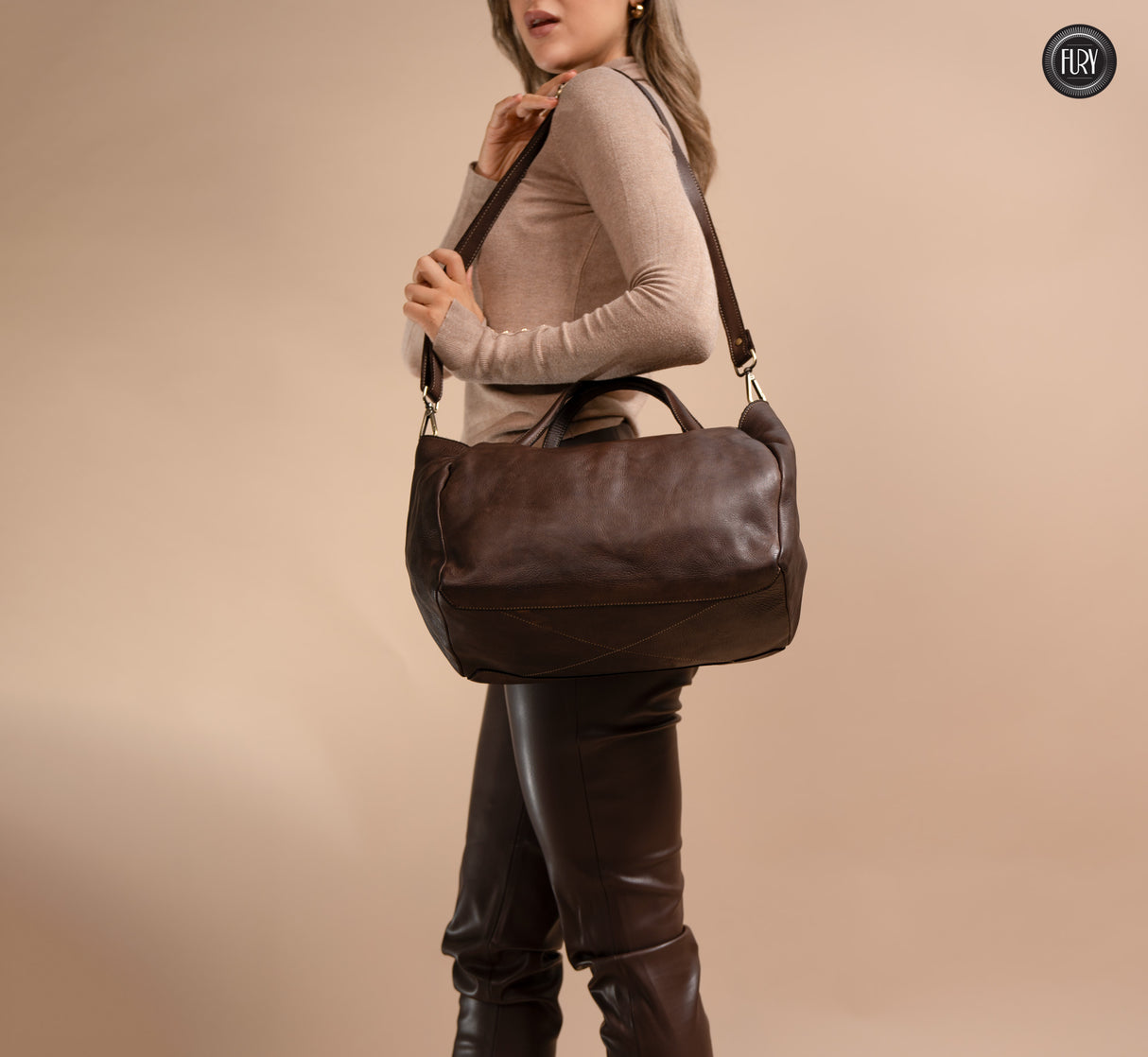Borsa V in pelle