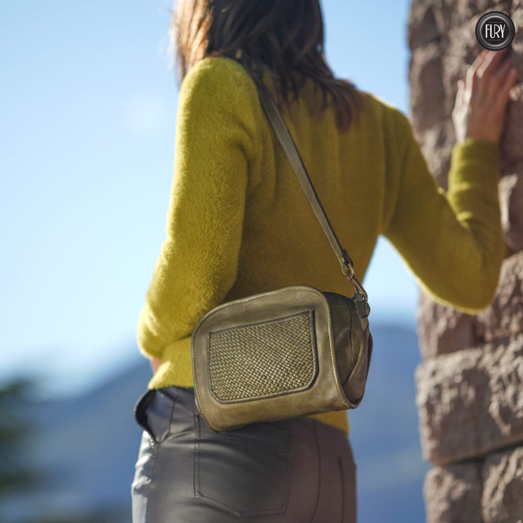 Borsetta Torino in pelle intrecciata Fury