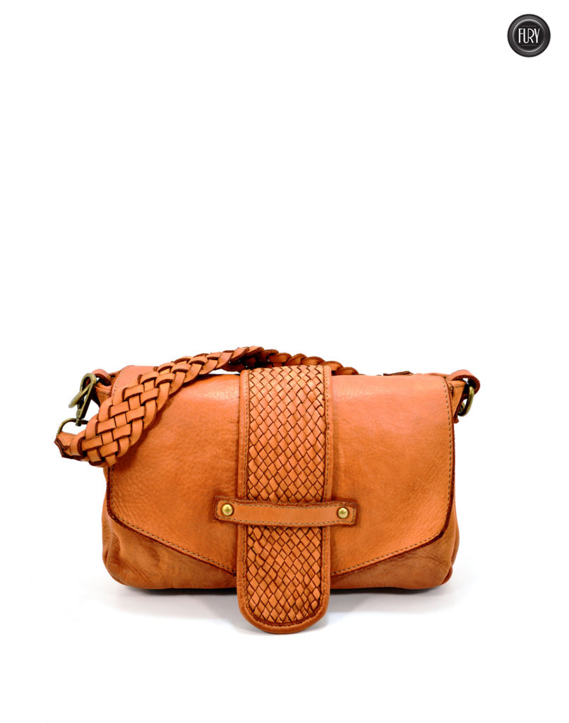 Borsetta Antea in pelle intrecciata