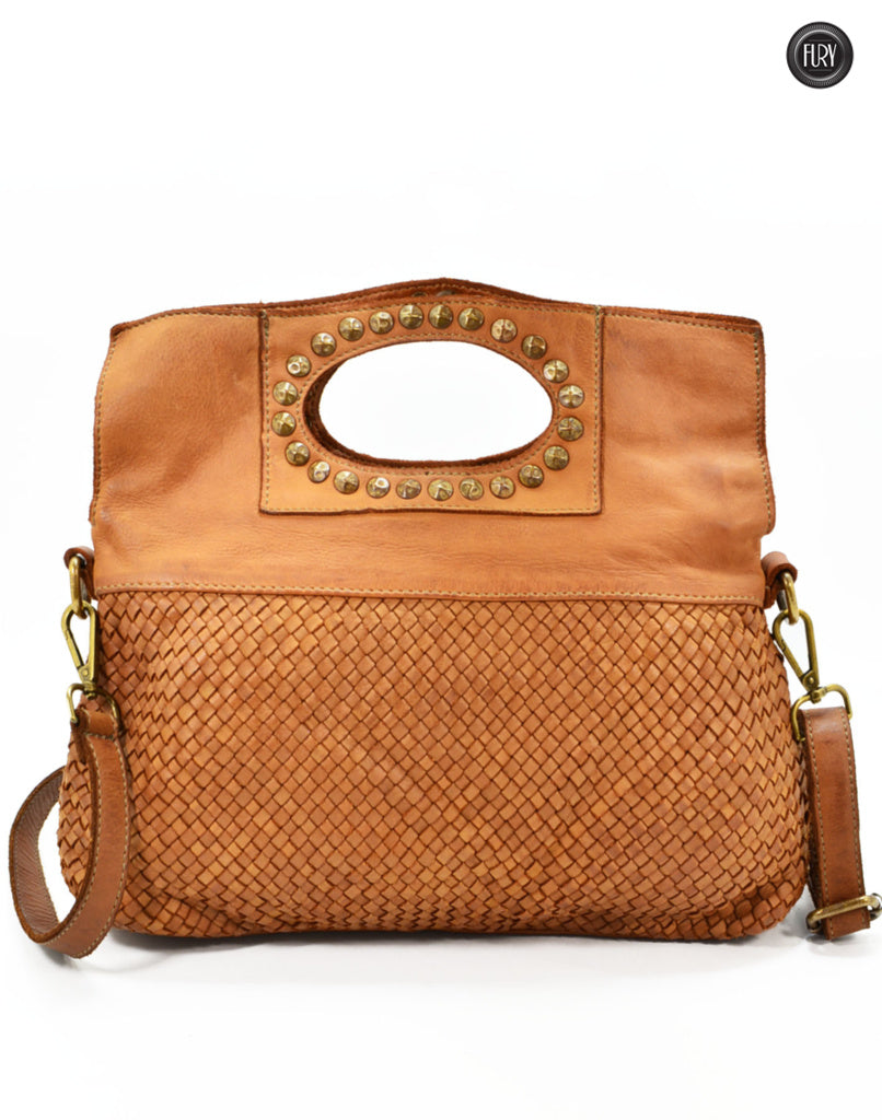 Borsa Noelia in pelle intrecciata