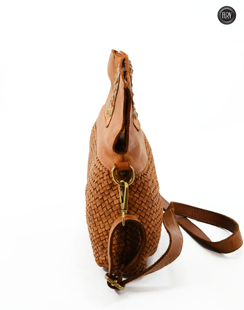 Borsa Noelia in pelle intrecciata