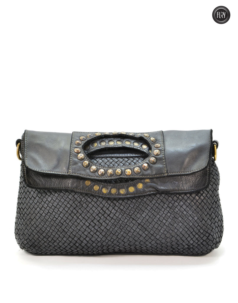 Borsa Noelia in pelle intrecciata