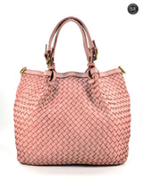 Borsa Caterina Lume in pelle intrecciata