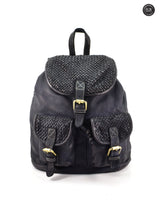Zaino Lorenzo in pelle intrecciata