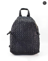 Zaino Ottaviano in pelle intrecciata