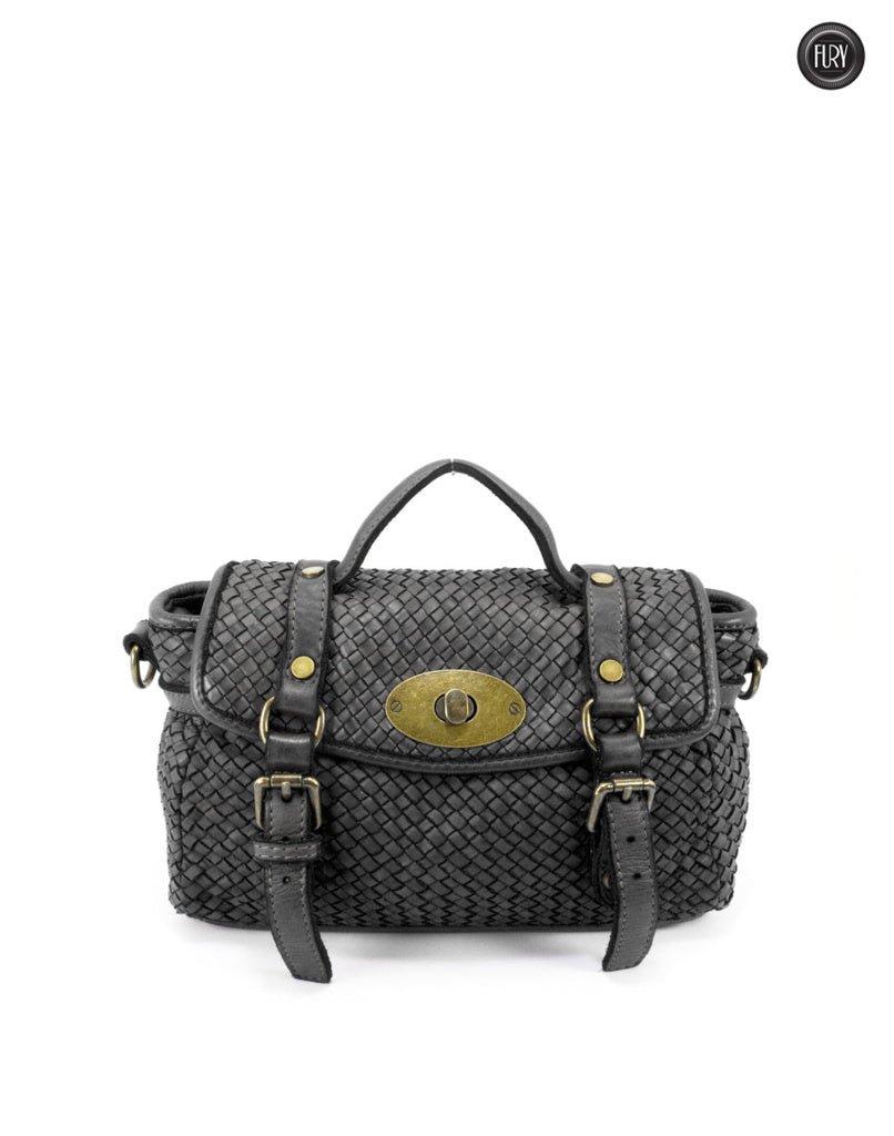 Borsetta Celia in pelle intrecciata