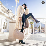 Borsa Iris Maxi in pelle intrecciata