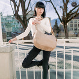 Borsa Iris Maxi in pelle intrecciata