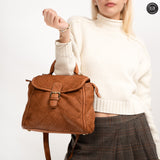 Borsa Camilla in pelle intrecciata