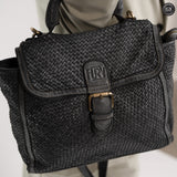 Borsa Camilla in pelle intrecciata