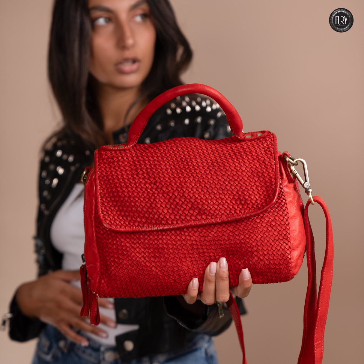 Borsa Siena in pelle intrecciata - Preordine