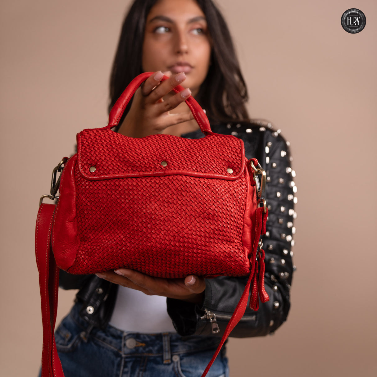 Borsa Siena in pelle intrecciata - Preordine