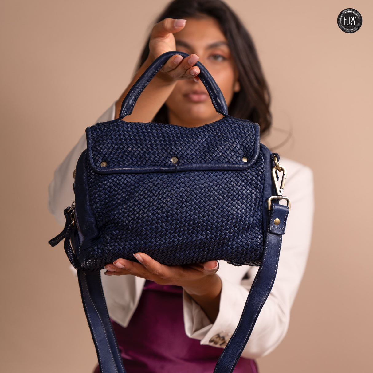 Borsa Siena in pelle intrecciata - Preordine