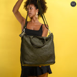 Borsa Tullia in pelle intrecciata