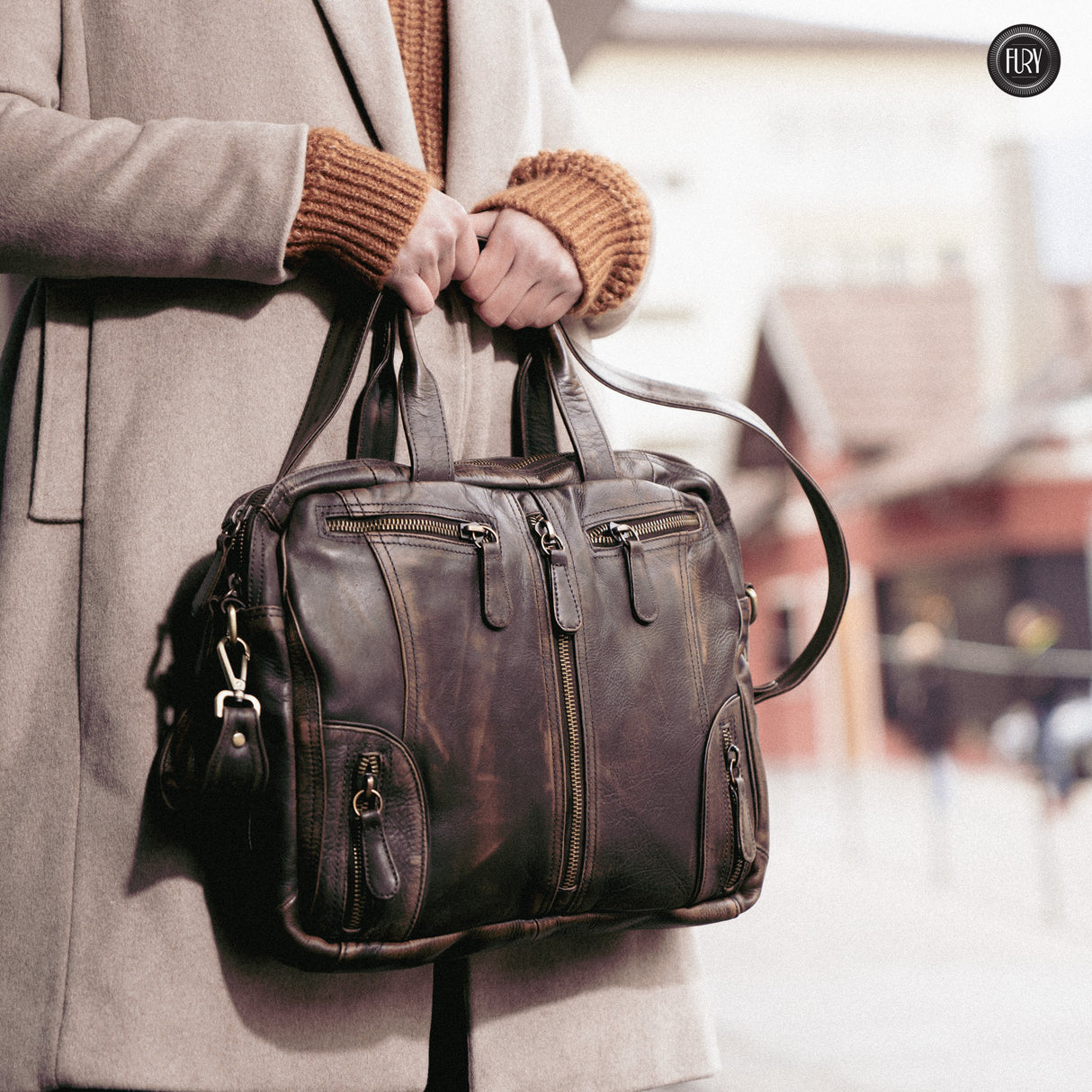 Borsa Heritage 49 in pelle - Edizione limitata