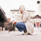 Borsetta Alba in pelle intrecciata