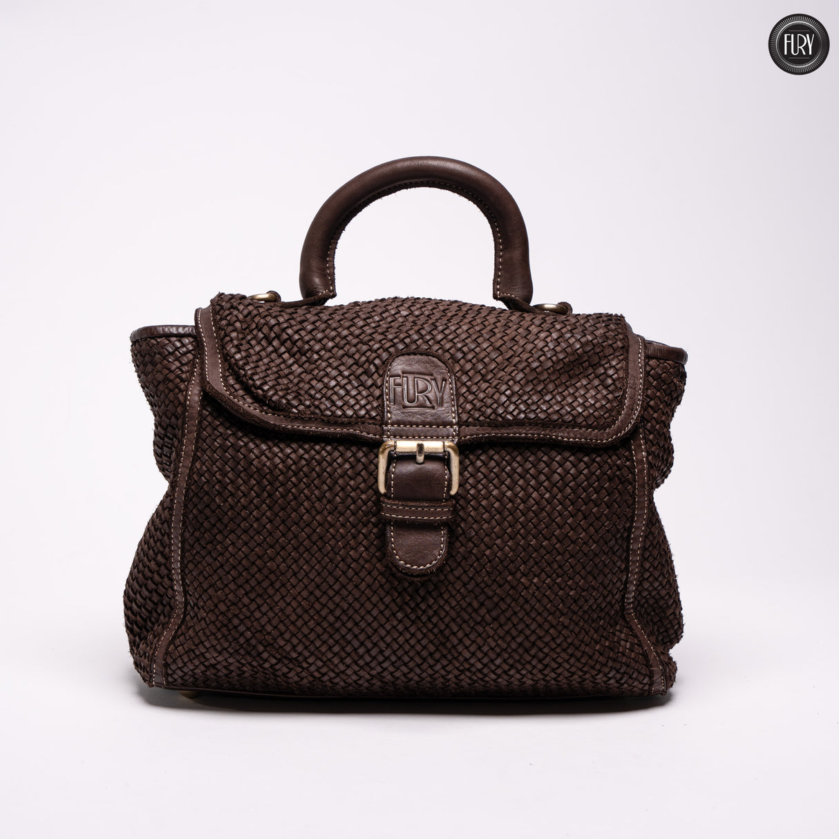 Borsa Camilla in pelle intrecciata