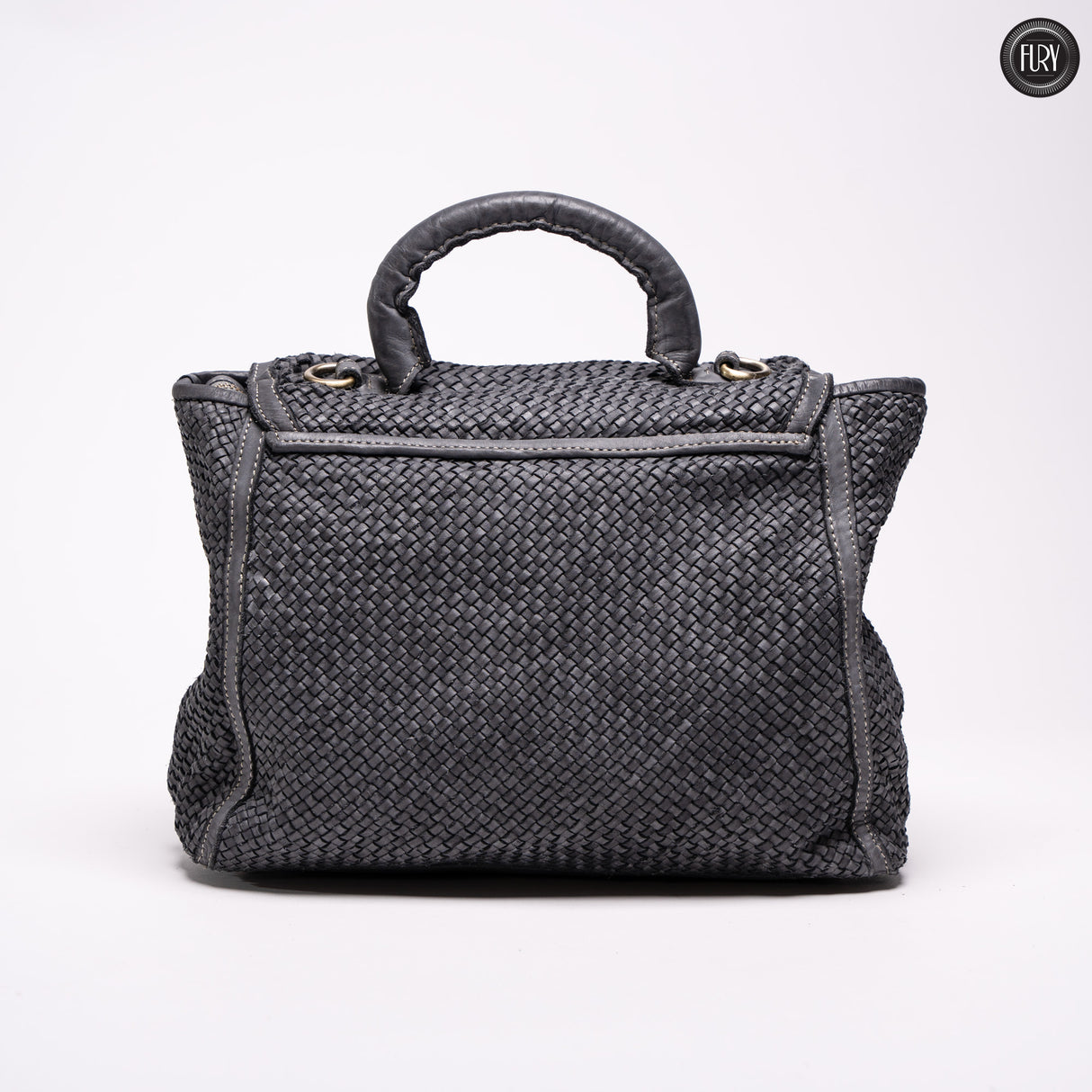 Borsa Camilla in pelle intrecciata