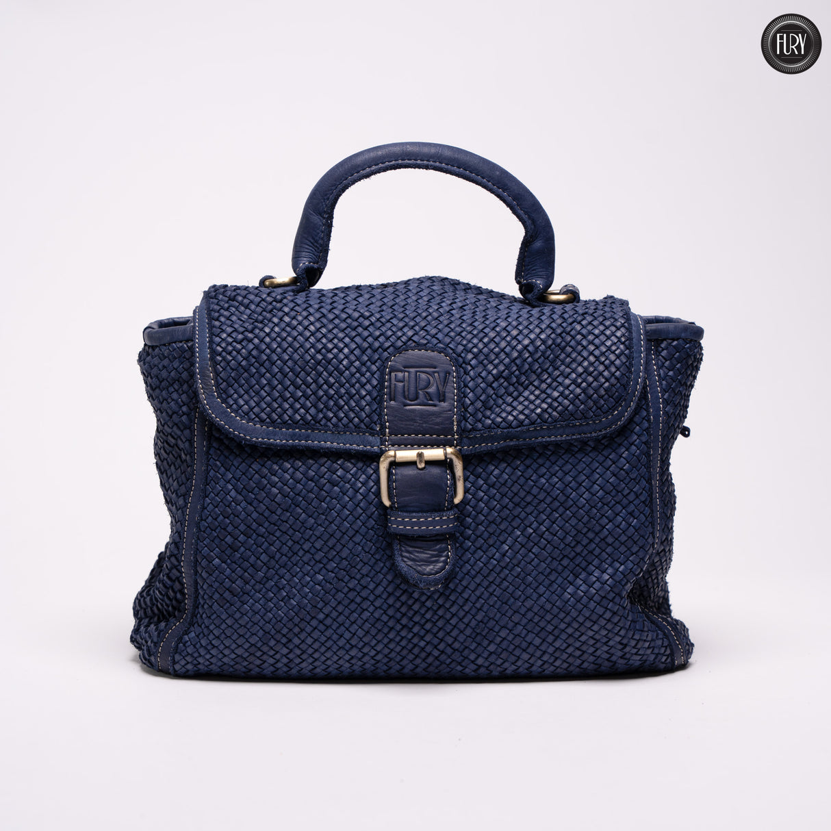 Borsa Camilla in pelle intrecciata