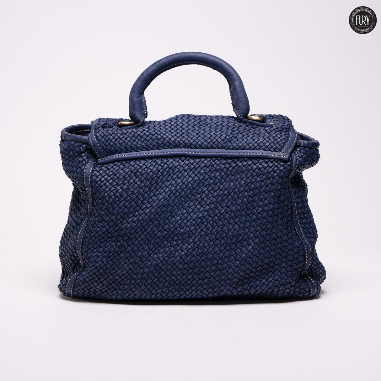 Borsa Camilla in pelle intrecciata