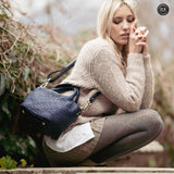 Borsetta Alba in pelle intrecciata