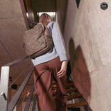 Zaino David in pelle intrecciata