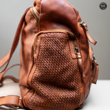 Zainetto Volterra in pelle intrecciata