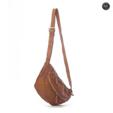 Marsupio Vana in pelle intrecciata