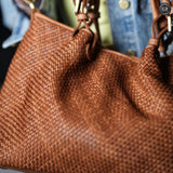 Borsa Talia in pelle intrecciata Fury 