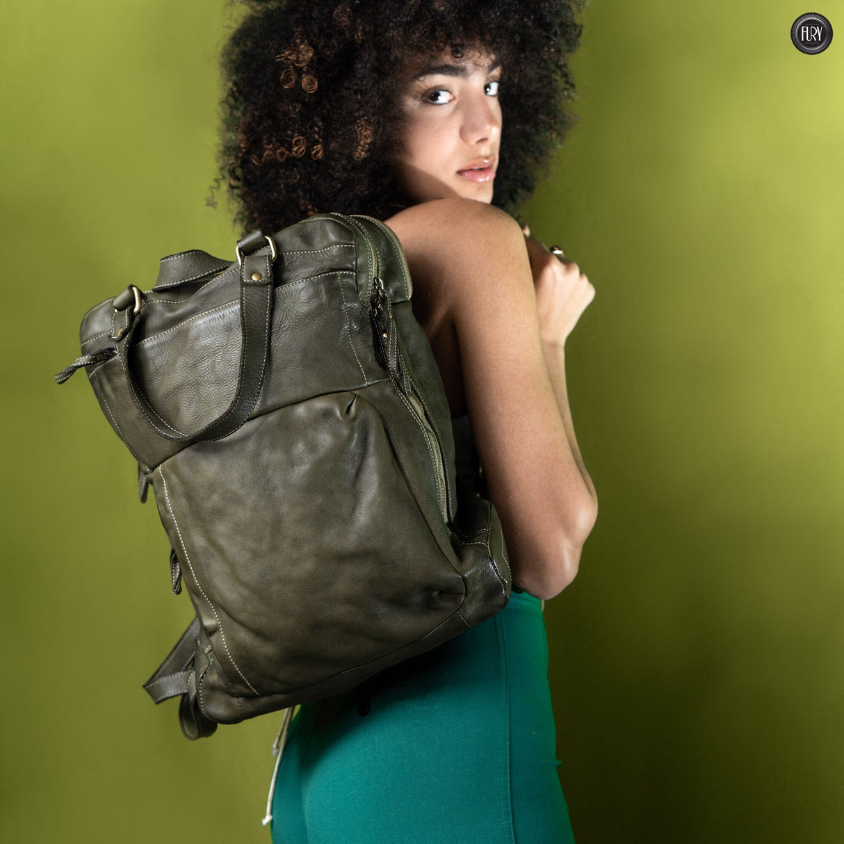 Zaino Daily unisex in pelle Fury Bags 